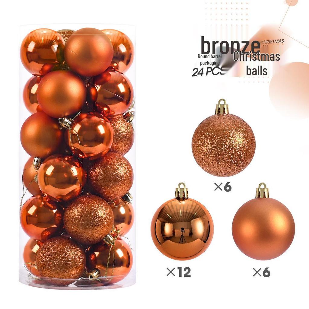 6cm Electroplated Hanging Christmas Ball Ornament Set