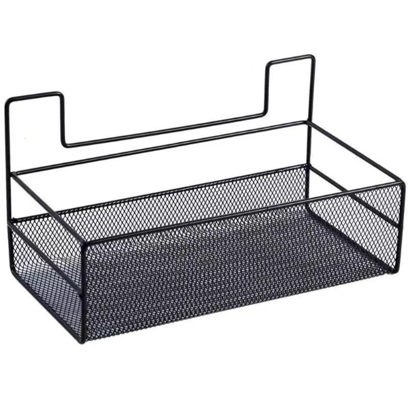Wall-Mounted Bathroom Shelf Punch-Free Shower Shampoo Shelf Toilet Accessories Storage Shelf Kitchen Condiment Storage Basket