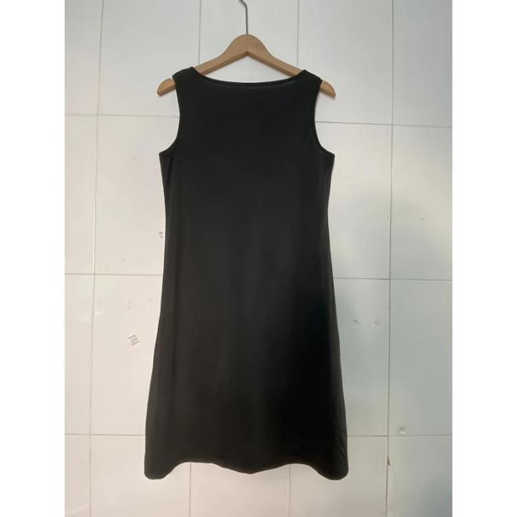 Women Casual Midi Dress Notched Neck Floral Print Sleeveless Clothing