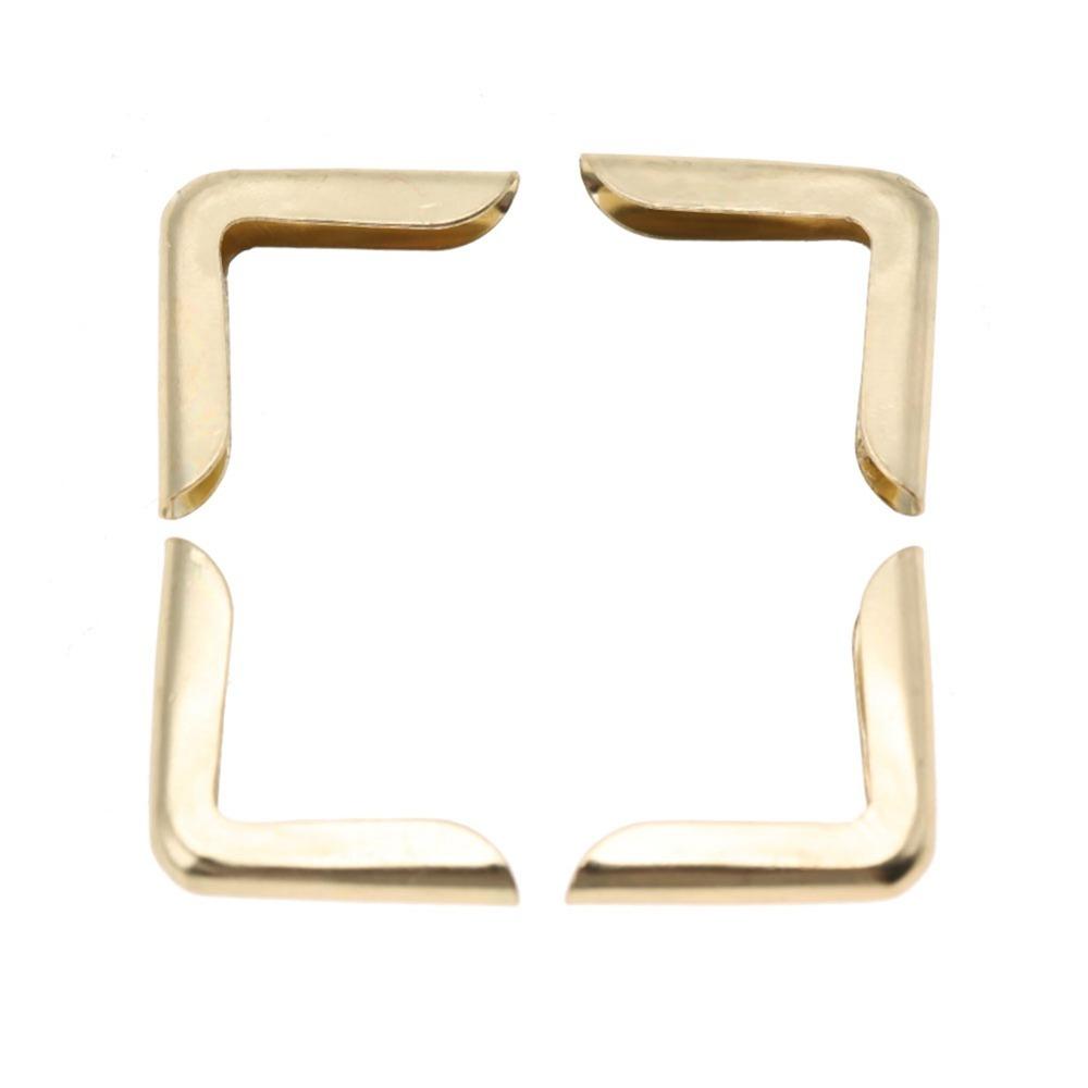 50PCS 15mm Metal Book Corner Protectors 3/5 Inch Iron Vintage Photo Corner Protector Vintage / Retro Style Small Size