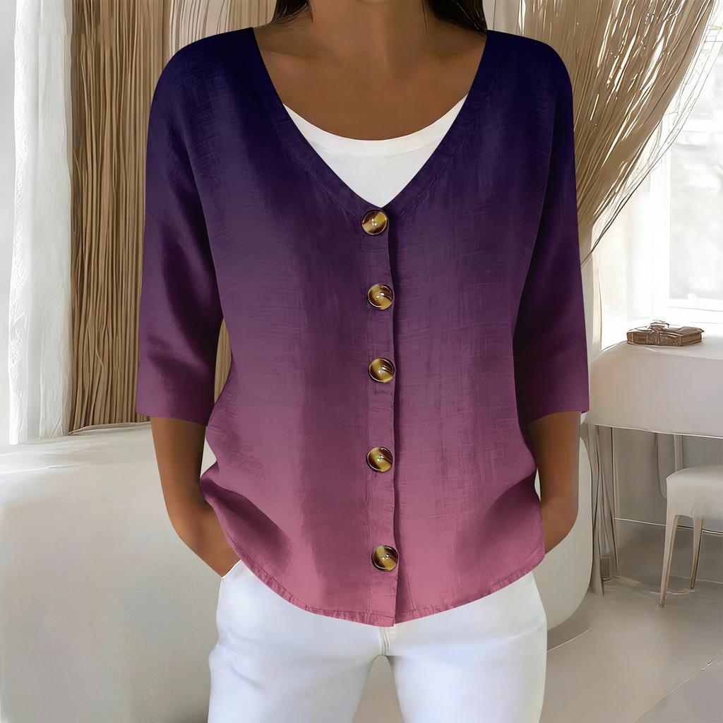 Women's 3/4 Sleeve Shirts Graphic Tees Shirts Casual Basic Tops Pullovers