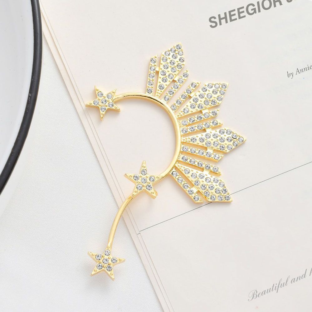 Pcs Girl's Crystal Rhinestone Right Ear Non Piercing Earrings Fashion Accessories Ear Cuff Ear Clip