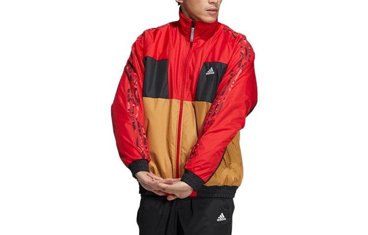 Adidas Jackets Men s Red Stand Collar Moderate Other HI3284 S