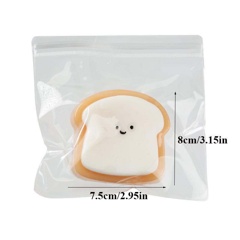 Creative Soft Taba Toast Squishy Toy Kawaii Slow Rebound Stress Relief Sensory Squeeze Fidget Toys For Adults Kids Holiday Gifts