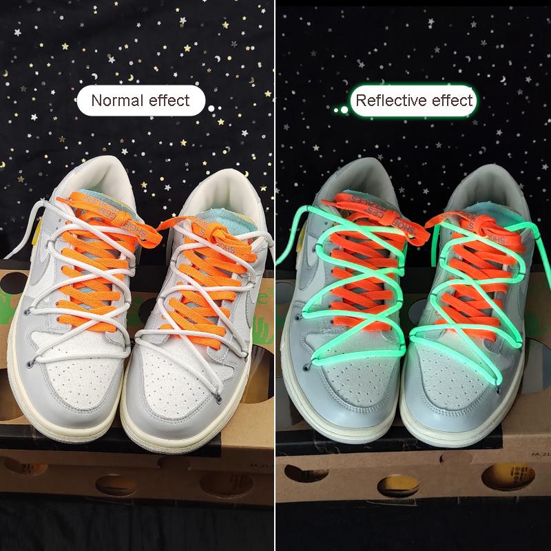 Round Luminous Fluorescent Shoelaces Glow In The Dark Night Color Shoelace Sports Canvas Shoe Lace Adult Children Shoe Laces New