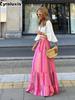 Floral Print Midi Skirt Women Summer Casual Vacation Maxi Dress