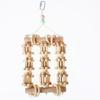 Parrot Cage Bite Toys Natural Wood Blocks Chew Toy for Medium and Large Birds