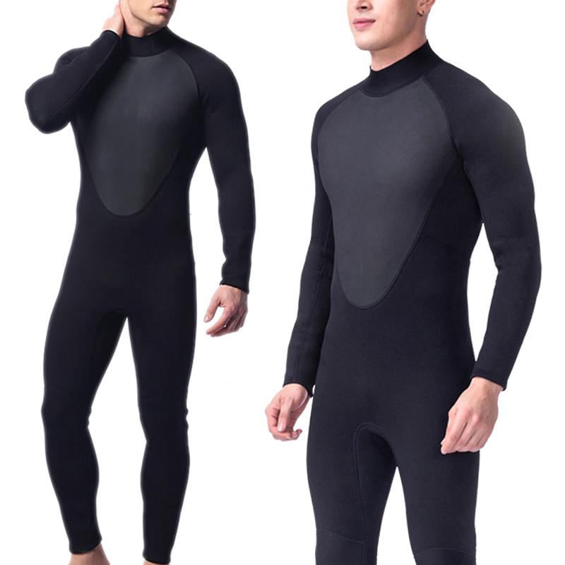 3mm One-piece Swimsuit Full Long Sleeve Diving Suit Back Zipper Swimsuit for Scuba Diving Surf