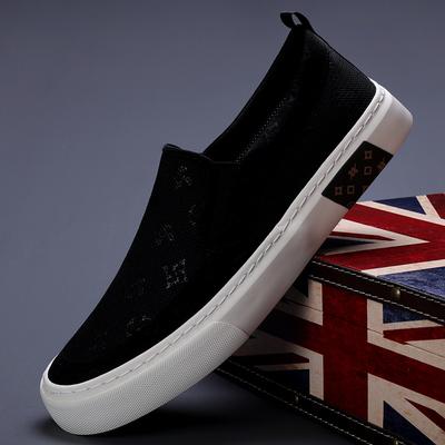 Nowe Wiosenne Męskie Buty Koreańskie Wszechstronne Modne Męskie Buty Plócienne Modne Wygodne Oddychające Płaskie Buty dla Mężczyzn
