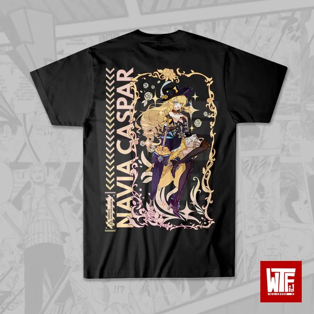 Wtfid Navia Genshin Impact Kaos Anime Tshirt Jepang Streetwearwibu S