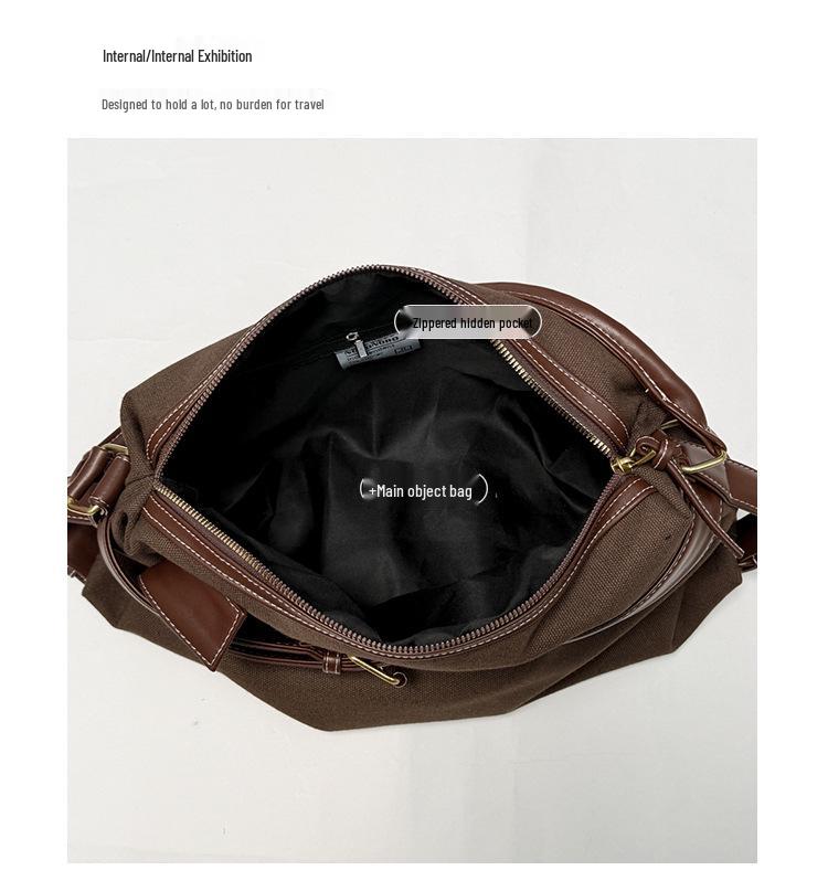 2026 Korean Style One-Shoulder Women's Large Capacity Crossbody Bag - High-End Solid Color Tote