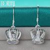 925 Sterling Silber Kronenohrringe Modeschmuck