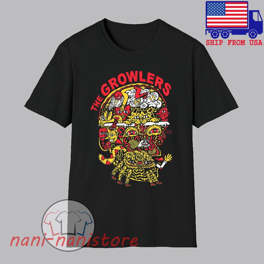 The Growlers Men#039;s Black Size S5XL Unisex T-Shirt XXXXL