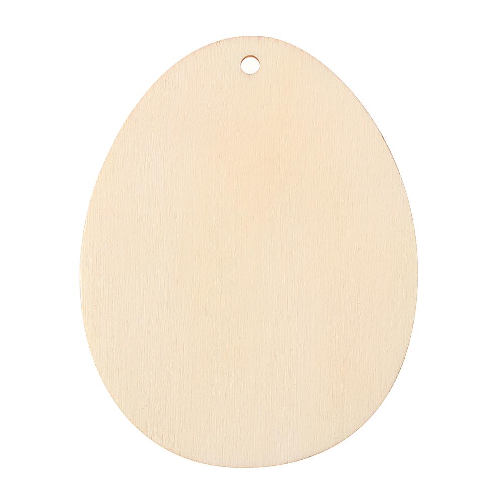 Natural Hanging Ornaments Graffiti Wooden Easter Eggs Wood Slice Easter Decorations Wood Chips