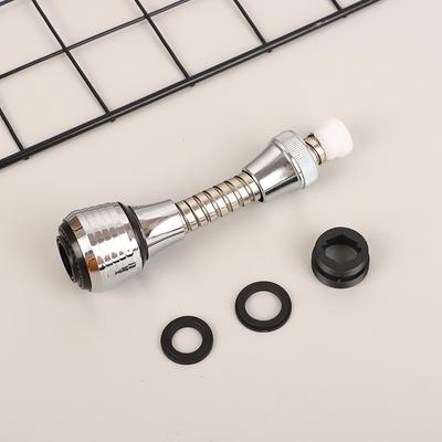 Kitchen Stainless Steel Sink Faucet Sprinkler With Flexible Pipe Rotating Splash Proof Sprinkler Spray Extender Bubbler