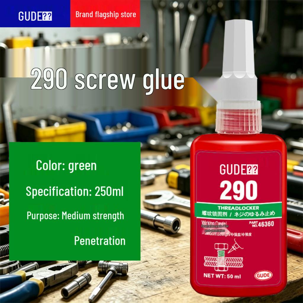 Anaerobic Threadlocker Adhesive 50ml - Screw Anti-Loosening for Fastening (Models 242, 243, 263, 271, 272, 277)