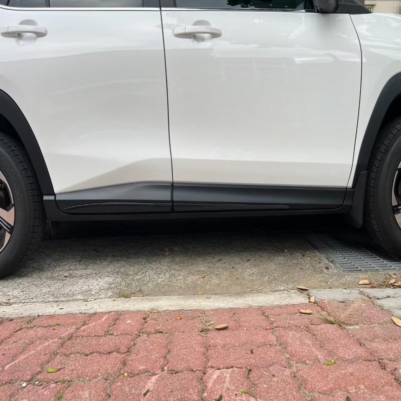 For Toyota Yaris Cross  2024 Carbon fiber Chrome Car Side Door Body Molding anti-scratch Protector Side Strips accessories