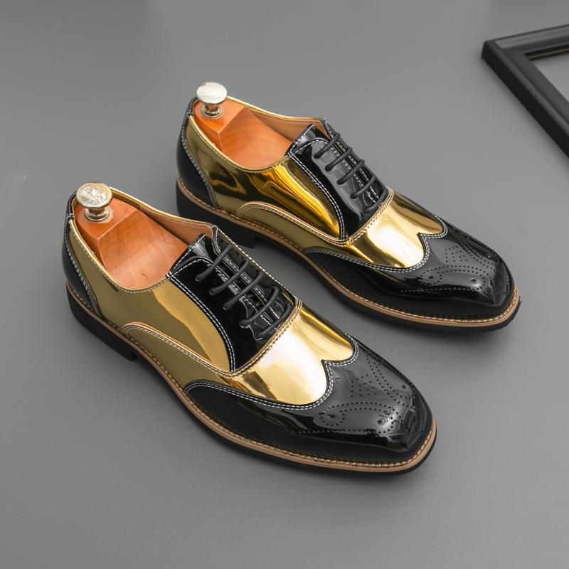 Brand Men Leather Shoes Handmade Quality Casual Oxford Business Work Shoes Lace-up Non-slip Comfortable Man British Style Shoes