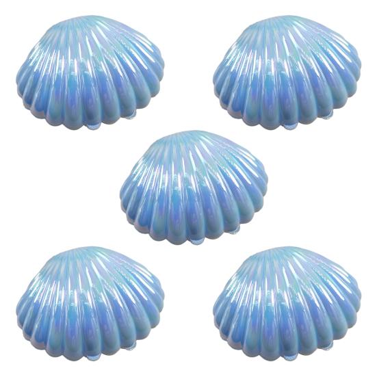 Sea Shell Candy Box Mermaid Shell Treat Container Plastic Chocolate Box Jewelry Holder for Wedding Birthday Shower Decoration
