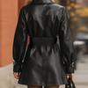 2025 Autumn New Fashion Luxury Suit Collar Leather Coat