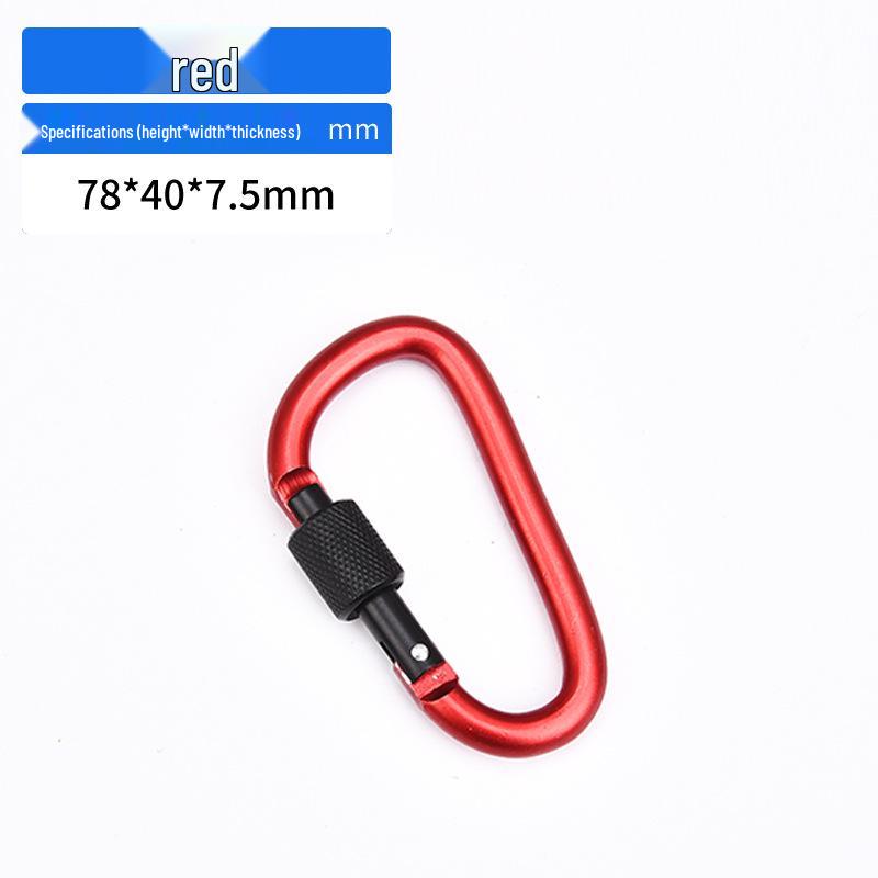 D-shaped Aluminum Alloy Quick Release Backpack Buckle - Tactical Outdoor Use