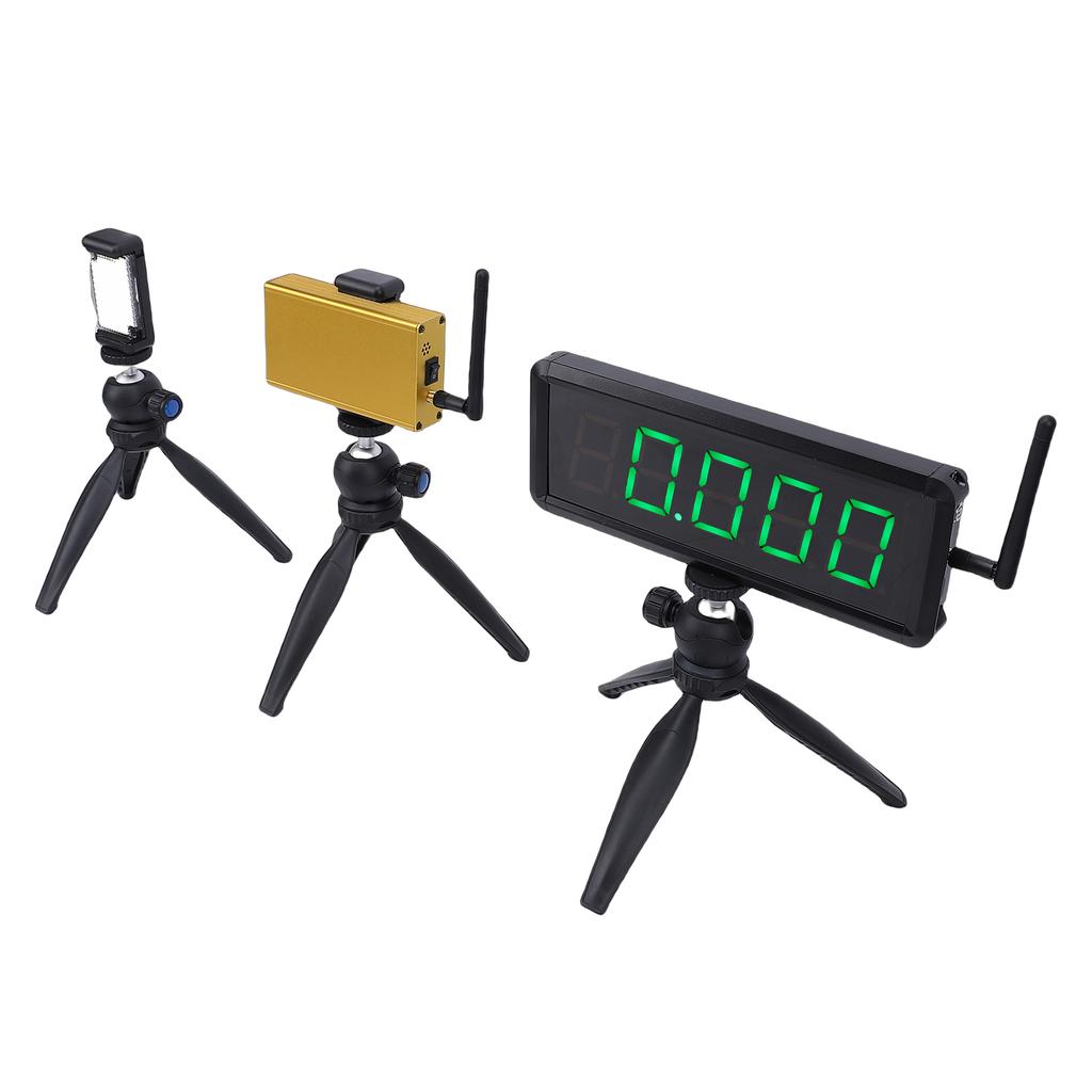 Wireless Sprint Timer 1.8 Inch 5 Digit Display Battery Powered Race Clock Stopwatch for Racing Roller Skating Track