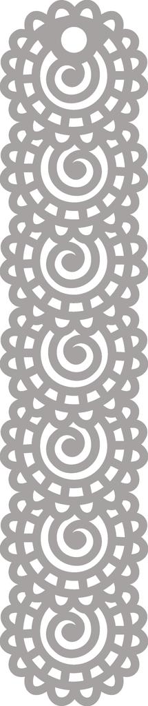 A7 Pendant openwork decoration gray 18x90