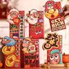6Pcs Colorful 2027 Sheep Year Red Envelope Paper Cartoon Money Envelope  Spring Festival