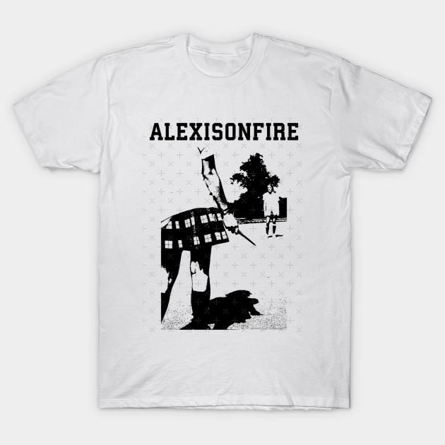 Мужская черная футболка с принтом Alexisonfire Merch Knife Fight Печать на трансферной бумаге без вырезания Хлопковая футболка L белый