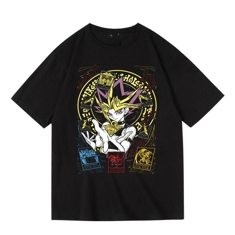 

Cartoon Anime Game YuGiOh WuTeng Game Japanese Animation Related Accessories Shortsleeved for Both Unisex and Women Summer S