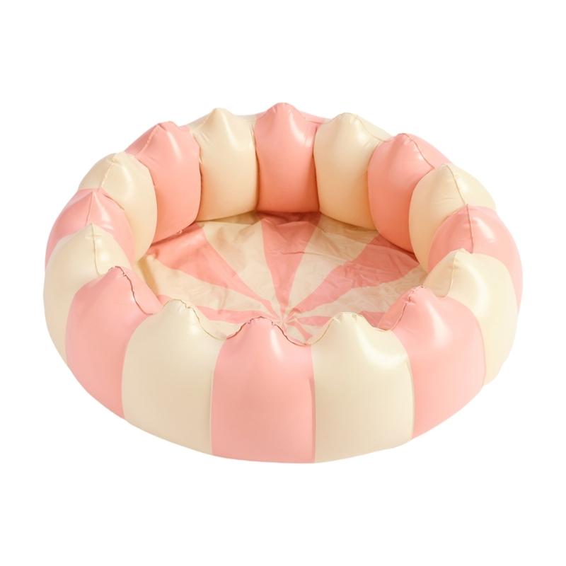 Inflatable Pools Kids Swimming Pool for Indoor or Outdoor, Inflatable Bathtub with Inflatable Soft Floor, Ball Pit Pool size 90 розовый