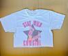 Stay Wild Cowgirl Cropped Top Shirt