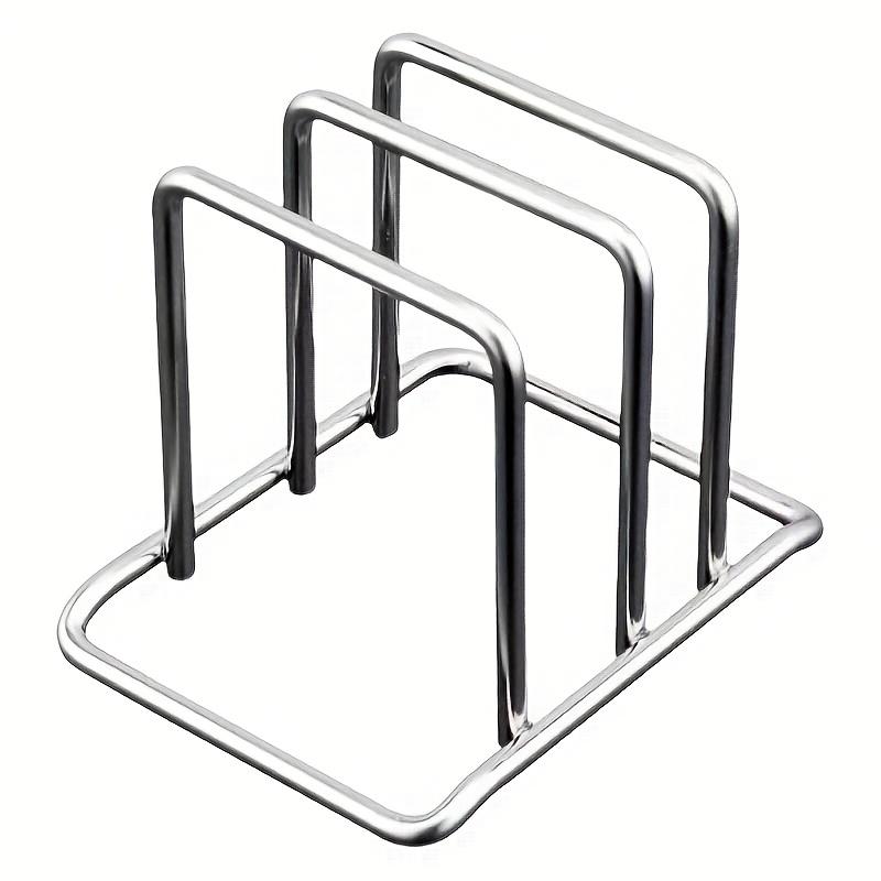 

Kitchen stainless steel chopping board rack, chopping board holder, household storage rack, thick double-layer storage pot rack