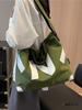 Canvas Bag Women's New Fashionable Large-capacity Class Commuter Messenger Tote Bag Student Casual Tote Bag