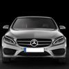 Autoaufkleber 2025 Für Benz 1 Stück Auto Frontgrill Stern Logo Emblem Spiegelunterseite 3D ABS Logo für Mercedes-Benz W205 W176 W212 W218 C