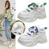 Breathable Dad Shoes Women's Ins Trendy Girl 2025 Summer New Versatile Thick Sole Heightening Thin Casual Sports Shoes Women