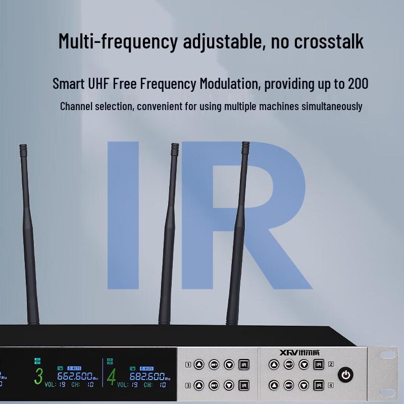 Xun'erwei XEV-820F Professional Wireless Microphone System (CN version)