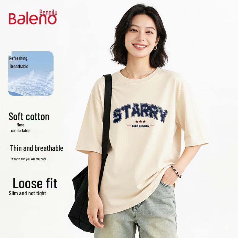 Baleno Women s American Style Cotton Short Sleeve T-Shirt S