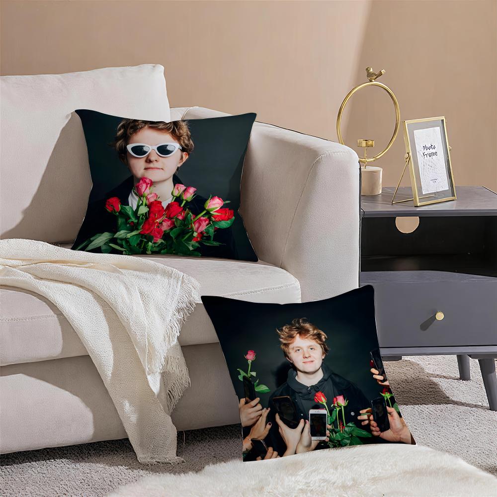Intense POP Singer LLewis Capaldi Cushion Cover Throw Pillow Cover Hidden Button Durable Polyester Chair Cushion