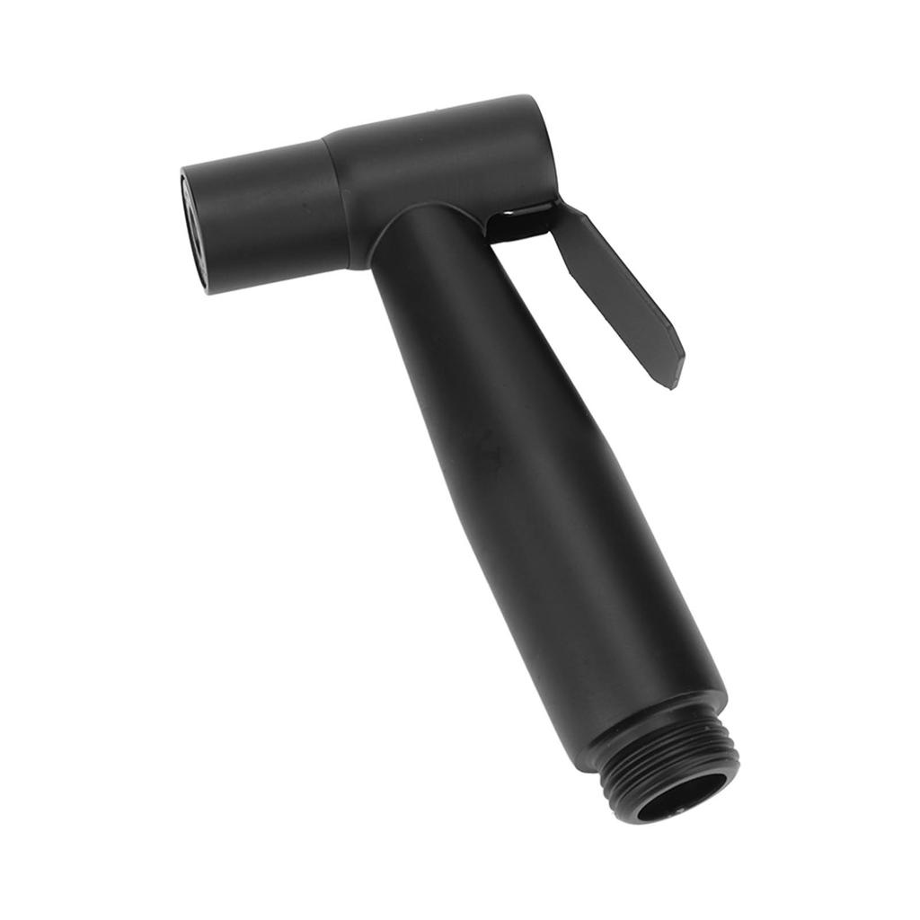 Black 304 Stainless Steel Handheld Pressurized Sprayer with 1.2m Hose and Wall Hook for Toilet
