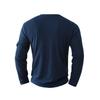Autumn Winter Fashion Splicing Plus Size T-shirts Fake Two-piece Double-layer V-neck Long Sleeved Men's T-shirts