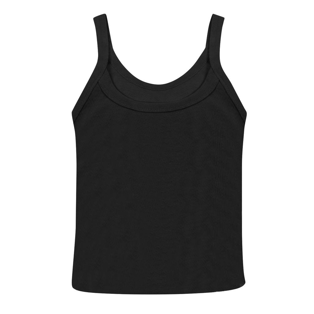 Summer Tank Tops For Women Sexy Scoop Neck Sleeveless Basic Casual Workout Tank Tops