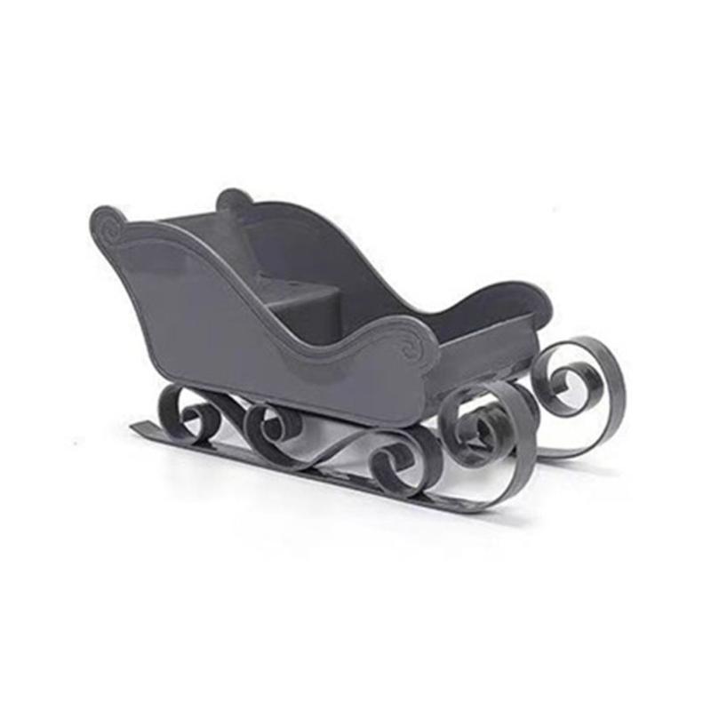 Mini Sled Ornament Candy Dish Santa Christmas Sleigh Decoration Table Centerpiece XmasSled Ornament Sleigh Basket
