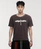 LANARCHIVE [0138] Antique Cross Wing Short Sleeve T-Shirt - Black