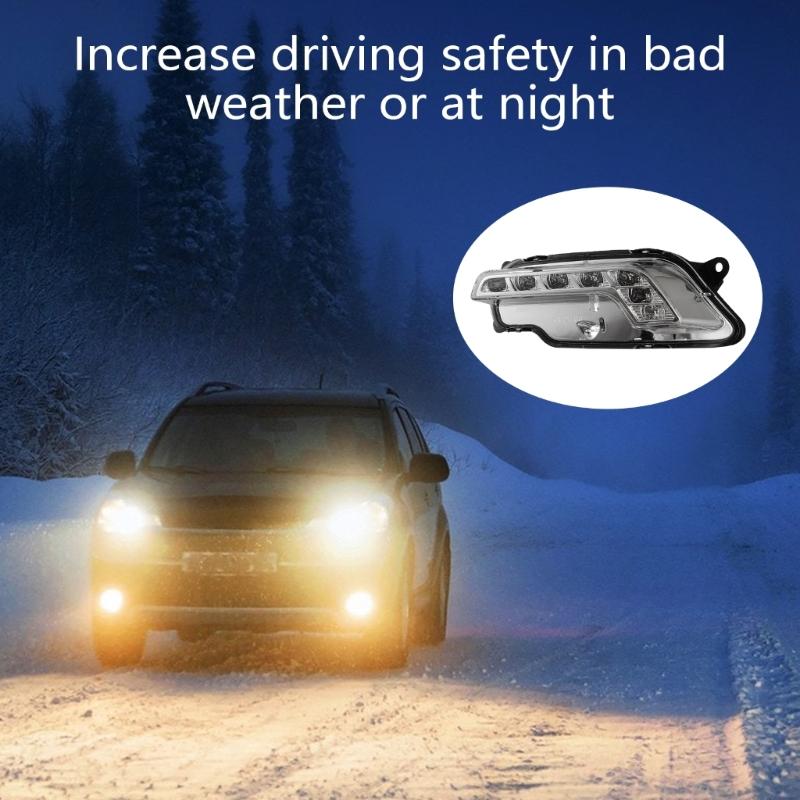 Car Front Left Fog Light Daytime Running Lamp Replacement Waterproof Headlight For 212 E260 207 A2128200756 A2128200856