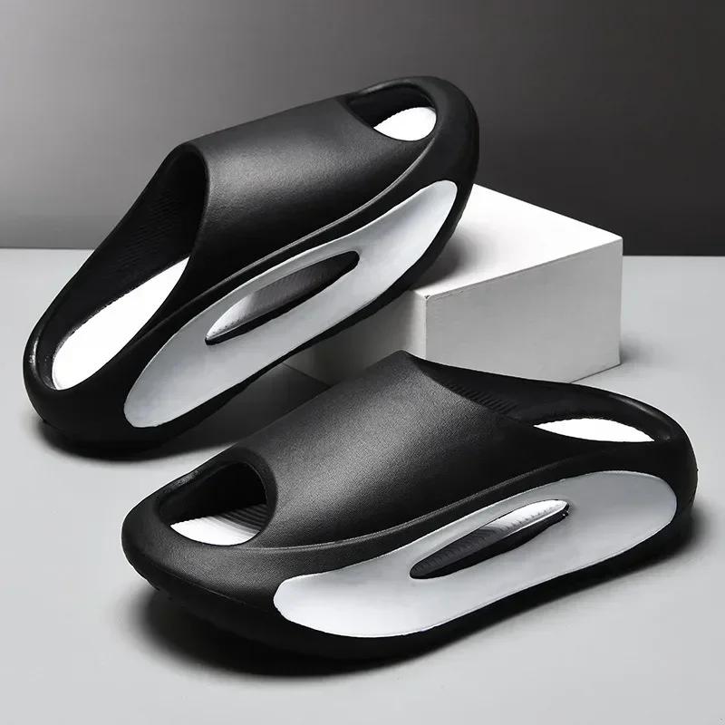 Slippersr for Men Women Eva Soft Bottom Slippers Thick Bottom Comfortable Shock-absorbing Lightweight Beach Shoes New