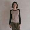 Melllanijoi Mj_Contrast Long Sleeves Top_2Color