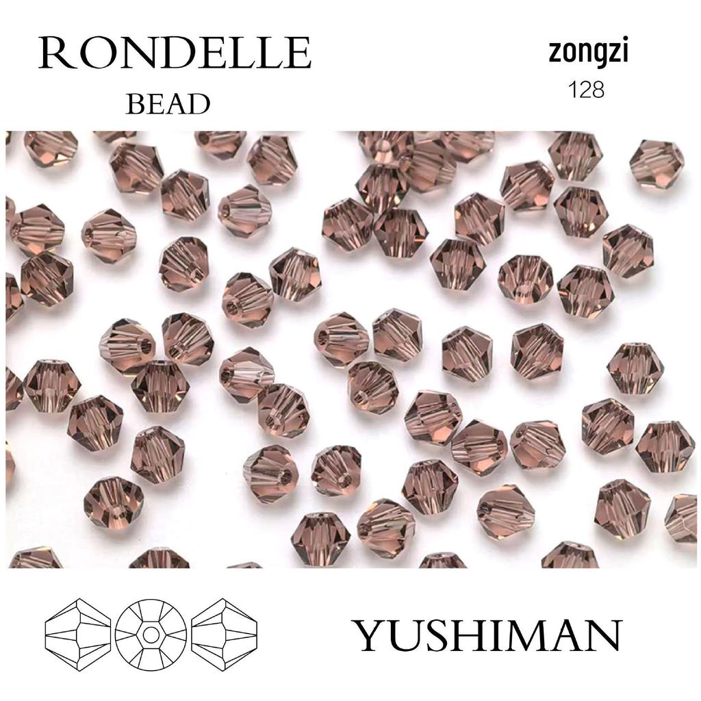 4mm Rhombus Beads - 200 Czech Quality Double Crimp Top Beads for DIY, Shuttle Weaving, and Embroidery