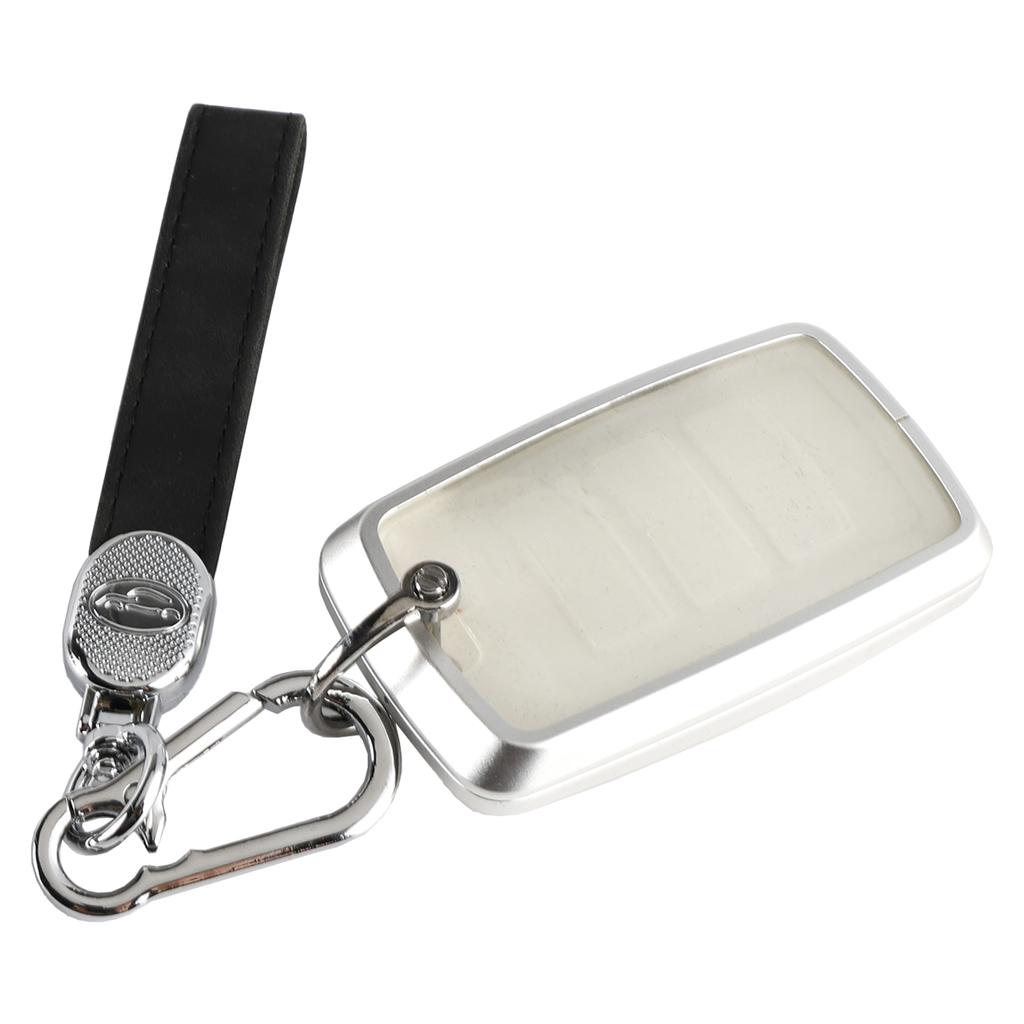 Alloy Aluminum TPU Soft Film Car Key Black Case Cover For Land Rover