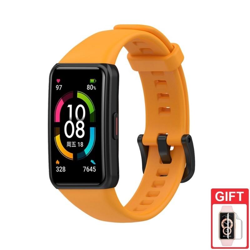 Silikonarmband Ersatzarmband für Huawei Band 6 Armband Ersatzbänder Zubehör für Honor Band 7 6